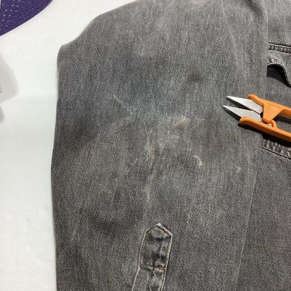 Authentic Wrangler Pearl Snap Shirt Long Sleeve Gray S - Picture 9 of 11